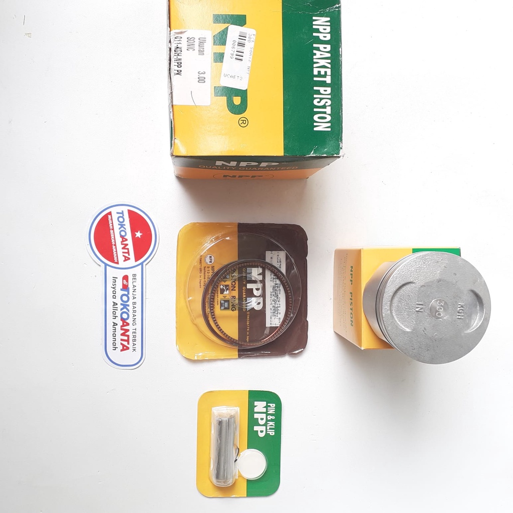 Piston Kit Seher Seker Set Ring Motor Sonic Sonic150 R Sonic 150R NPP Nippon STD 025 050 075 100 125