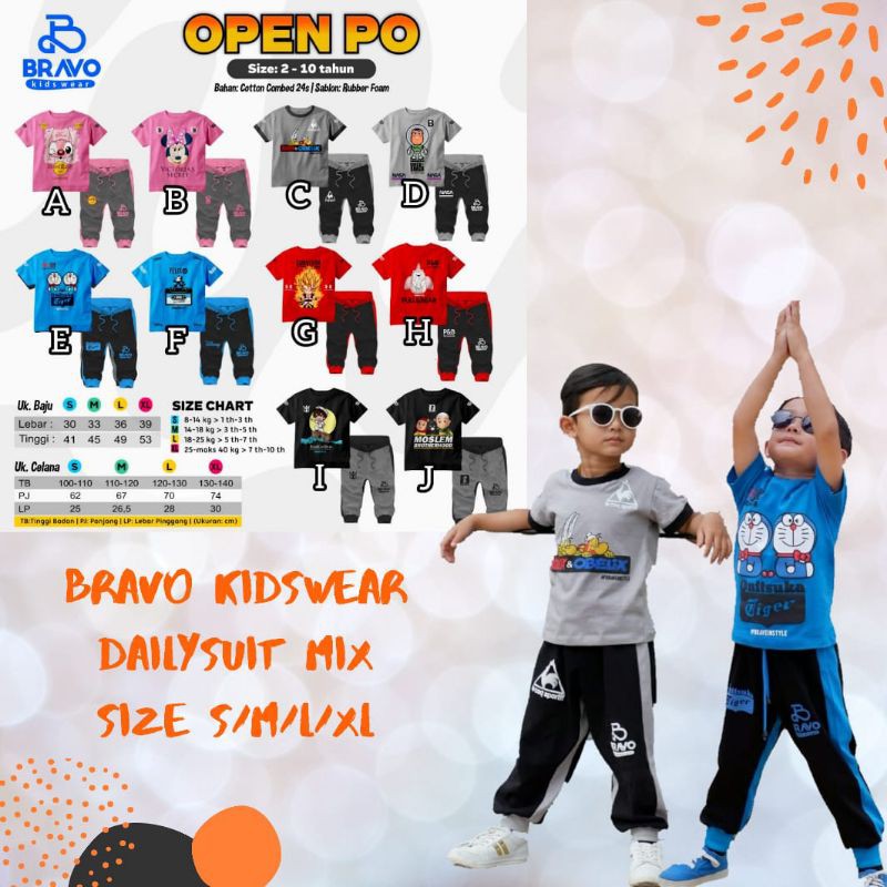 SETELAN JOGGER ANAK LAKI-LAKI BY BRAVO KIDSWEAR