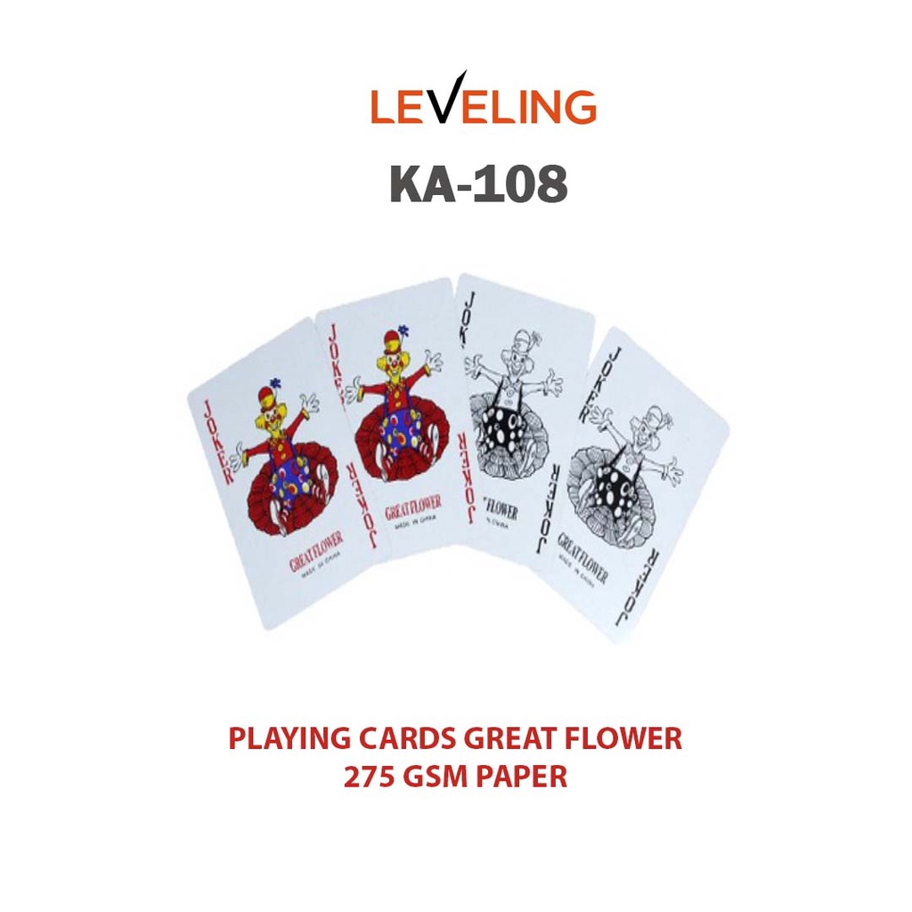 KARTU REMI - Playing Card Permainan Kartu Remi Permainan Sulap