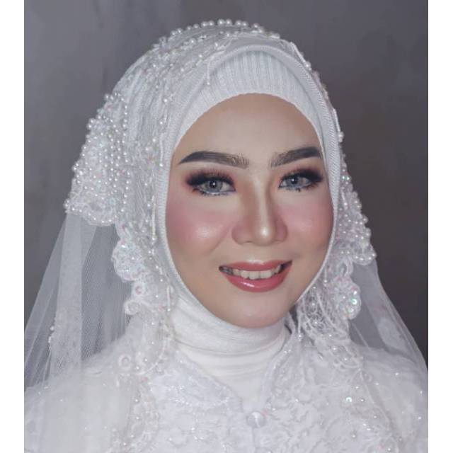 SLAYER PENGANTIN HANANIA PREMIUM / SLAYER PENGANTIN ELEGAN FULL PAYET / KERUDUNG AKAD