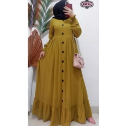 LANGSUNG KIRIM CERUTY READY SUPER JUMBO XXXL [ LD 130 BB 95- 120 KG]GAMIS CERUTY BEBYDOL KANCING /GAMIS REMPEL/ BUSUI