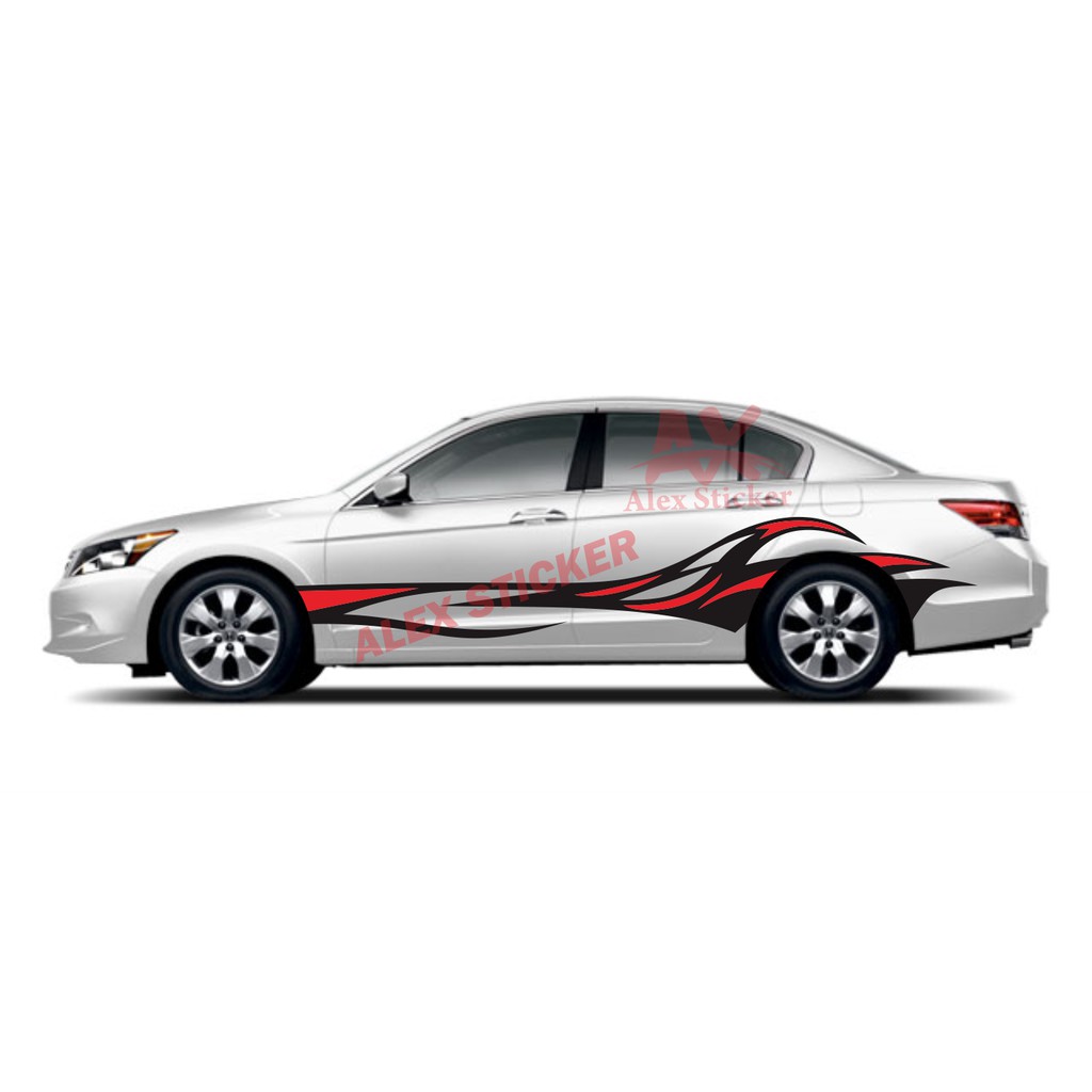 STIKER TRIBAL STICKER MOBIL HONDA ACCORD CITY CIVIC SEDAN CUTING STIKER TRIBAL API