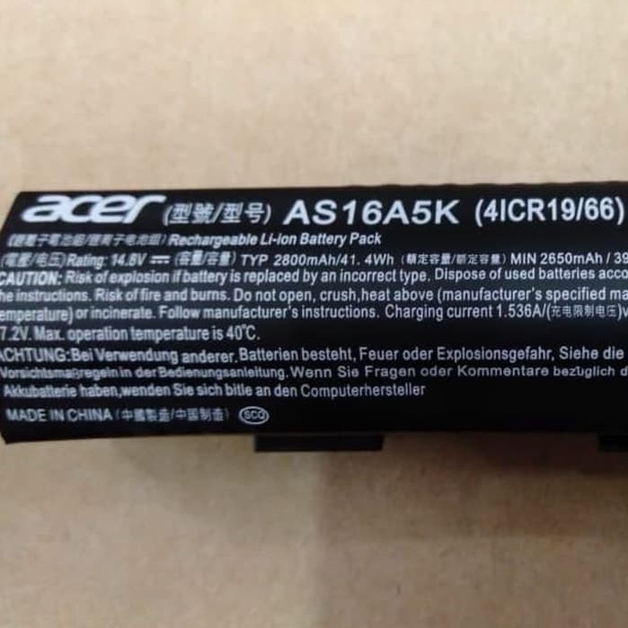 Batre Baterai Original Acer Aspire ES 14 ES1-432-CO85 C52R (AS16A5K) BERGARANSI