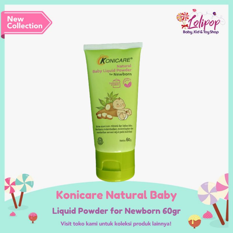 KONICARE NATURAL BABY LIQUID POWDER FOR NEWBORN 60gr