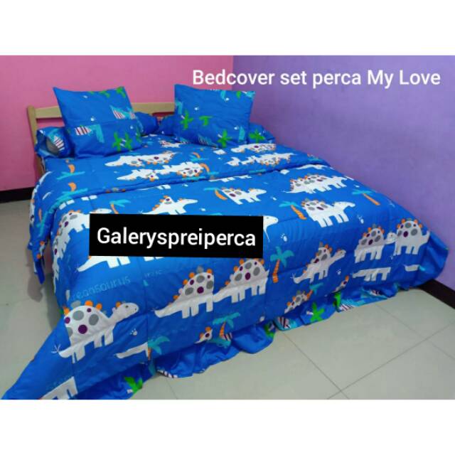 Set Bedcover perca My love