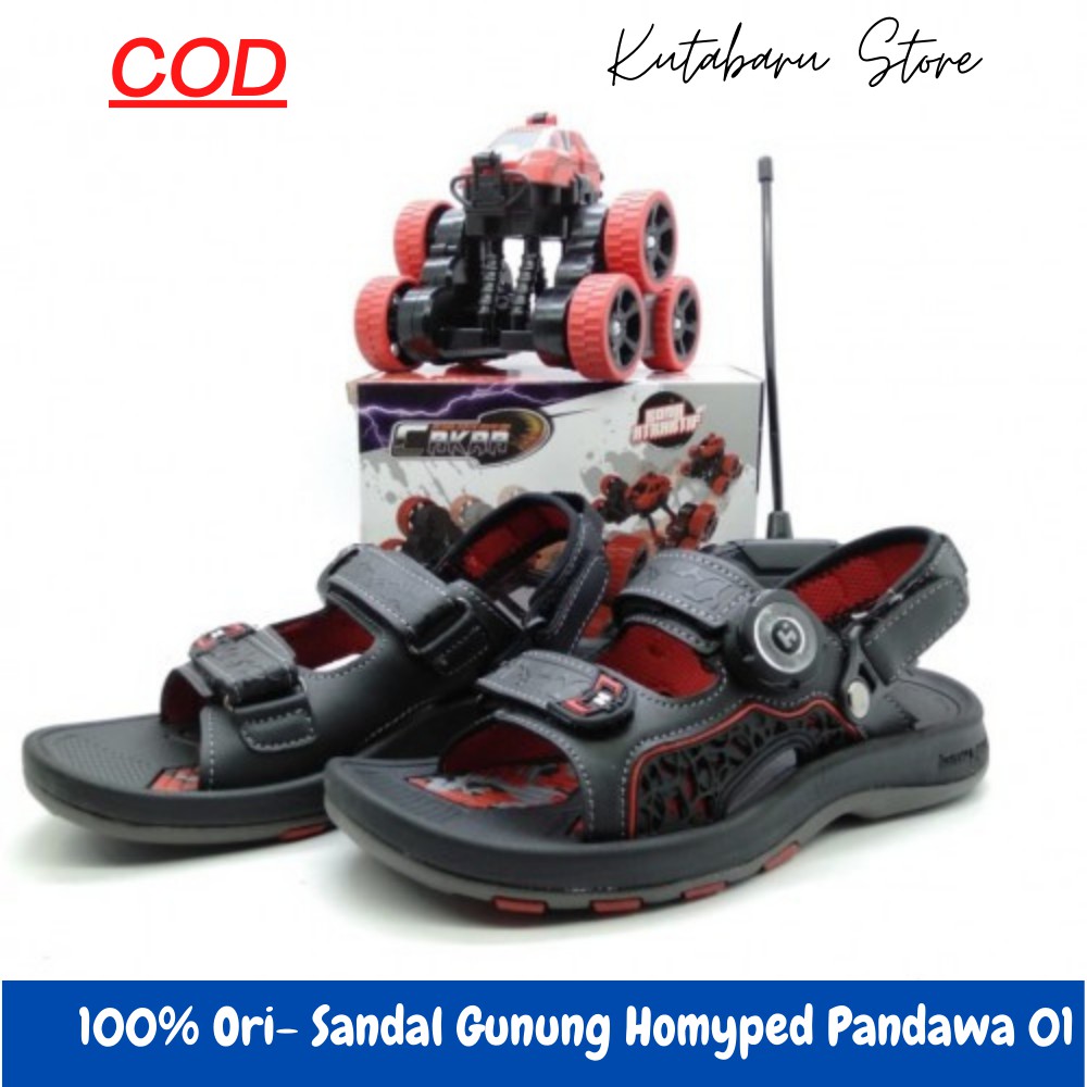 SANDAL GUNUNG ANAK HOMYPED PANDAWA 01 BONUS MOBIL REMOT TERBARU RC CAKRA CAR CONTROL