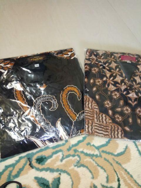 Waranggana Pendek Kemeja Batik Pria Katun Sragenan Full Furing