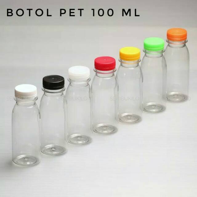 BOTOL PLASTIK PET 100 Ml + BOTOL PLASTIK JELLY 100 Ml