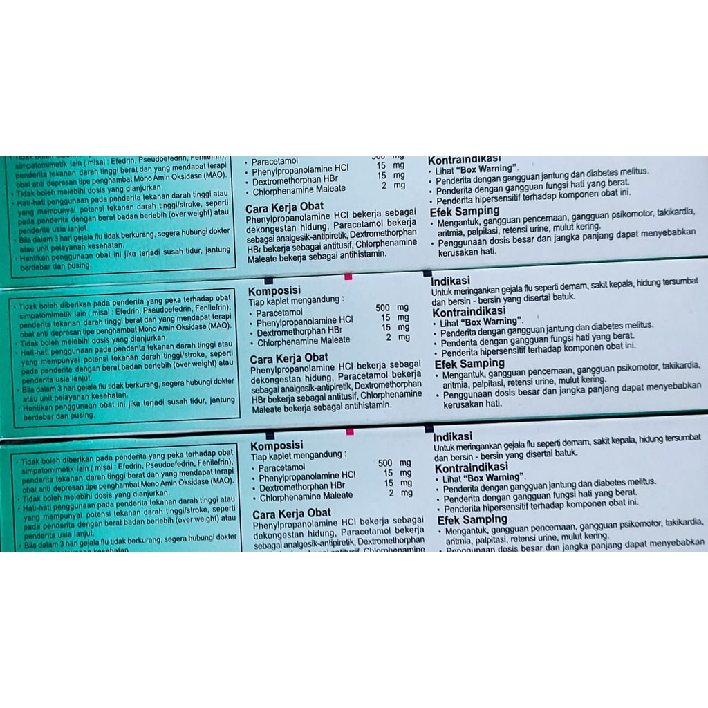 Calortusin 10 Kaplet / Flu / Demam / Bersin / Sakit Kepala / Bersin-Bersin / Batuk