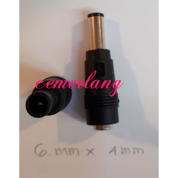 6.0mm*4.0mm pin Sambungan Jack DC/Female to Male Over Connector Jack