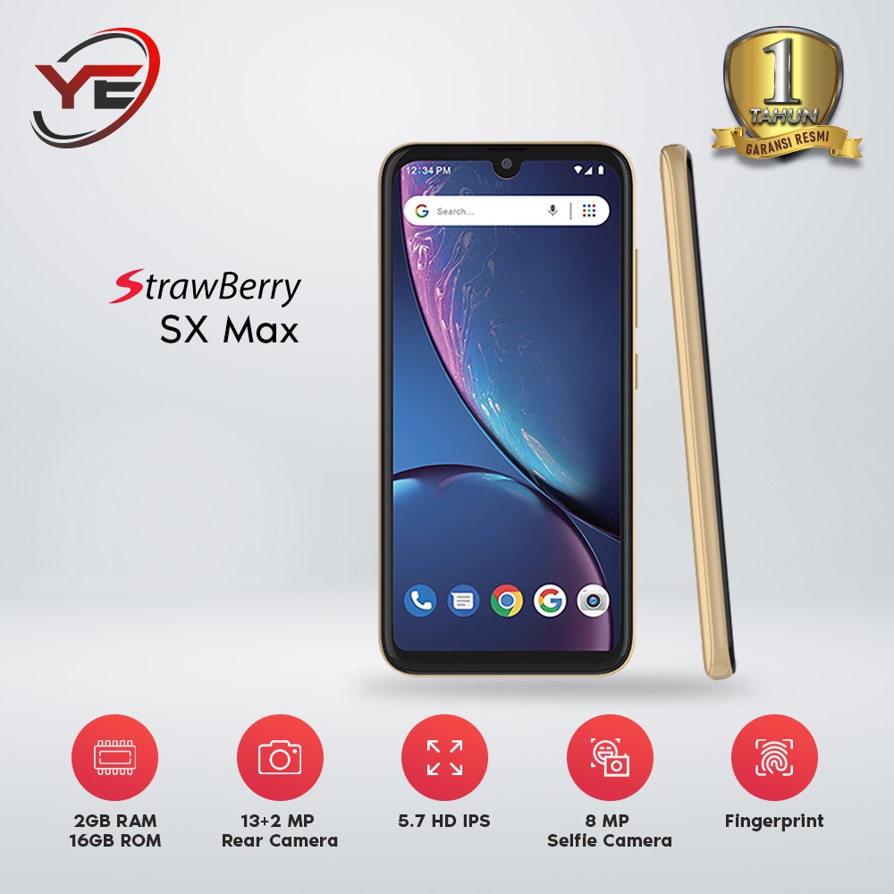 Strawberry Sx Max 2 16gb 5 71 Dual Sim 3350 Mah Hp Smartphone Garansi Resmi Shopee Indonesia