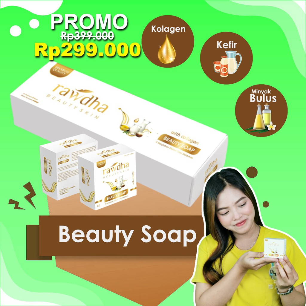 °288~ [Rawdha Sabun Collagen] Malam Pria | Sabun Ampuh Menghilangkan Bopeng