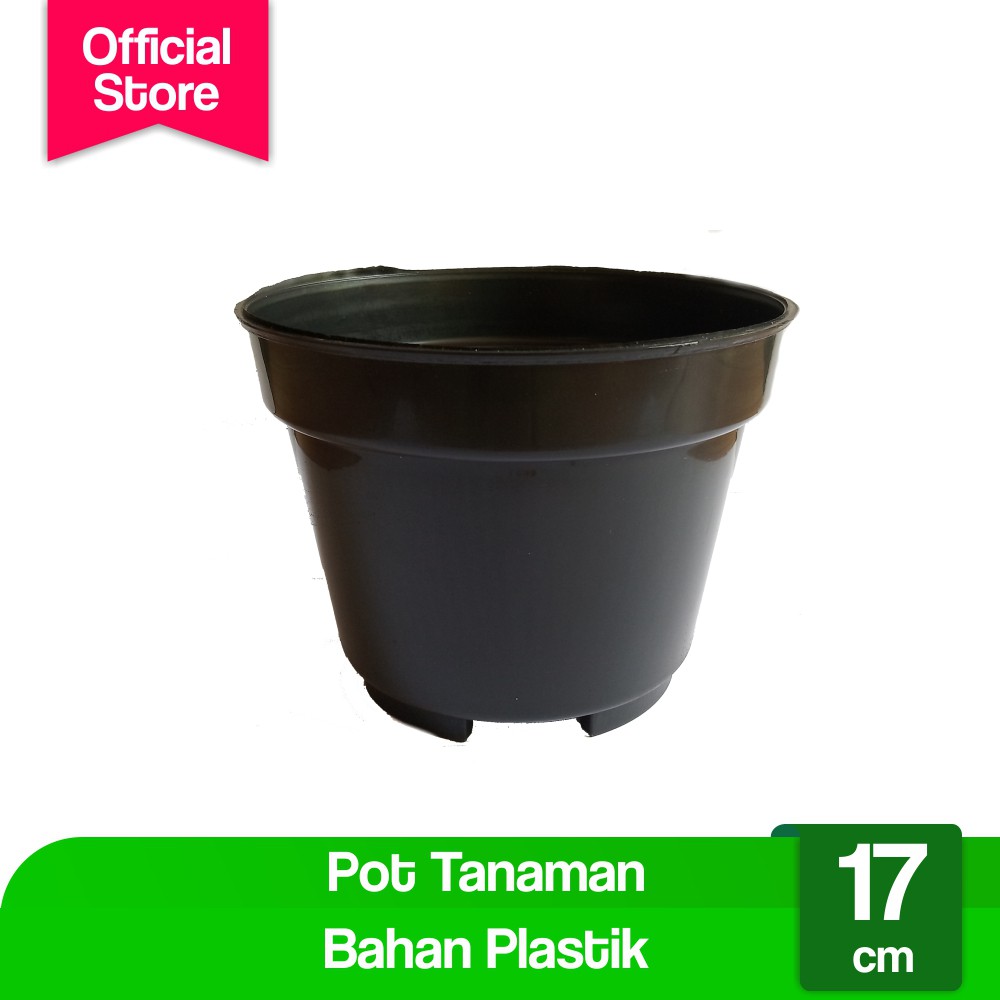 

Pot Bunga 17cm Hitam Pot Tanaman Hias Grosir Murah Plastik Pot 17 cm