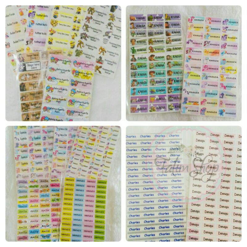 

Stiker nama waterproof/ label nama waterproof/stiker Label Nama Anti Air / Stiker Baju