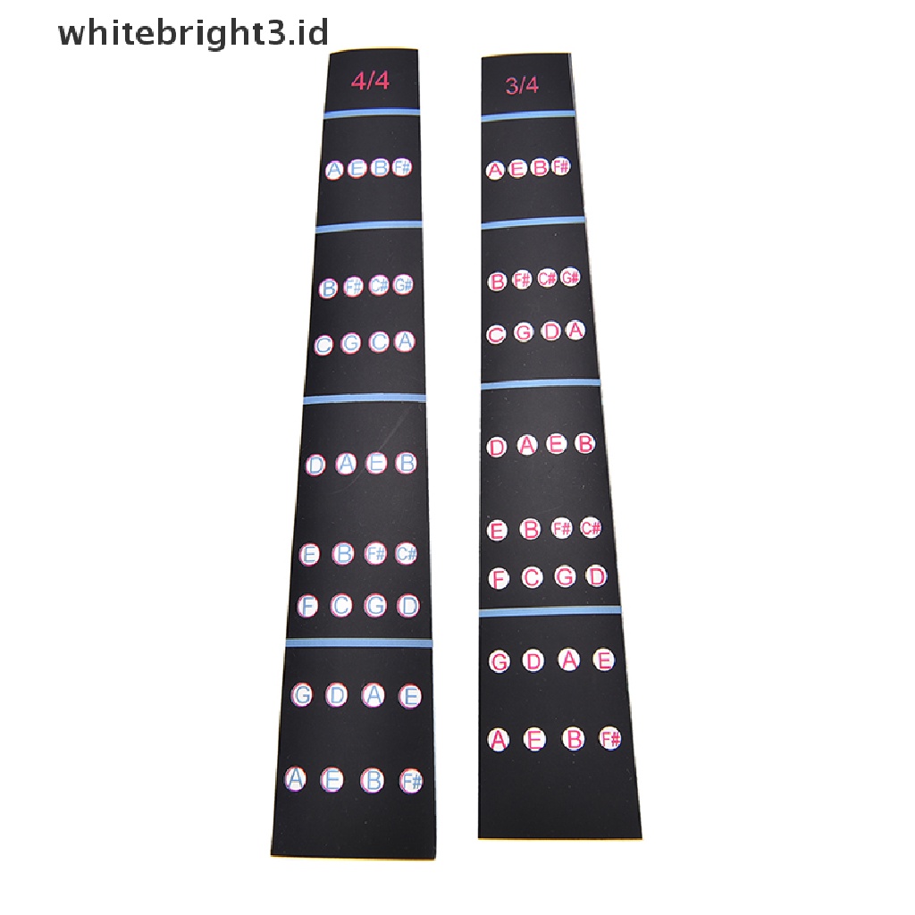 (whitebright3.id) Stiker Penanda Fretboard Biola 1 / 8-4 / 4 Untuk Pemula