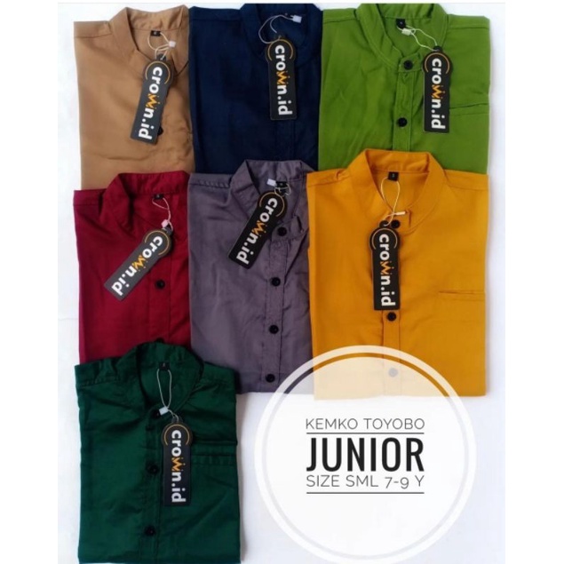 kemko anak / kemeja anak remaja / kemko anak lengan panjang / kemko crown.id