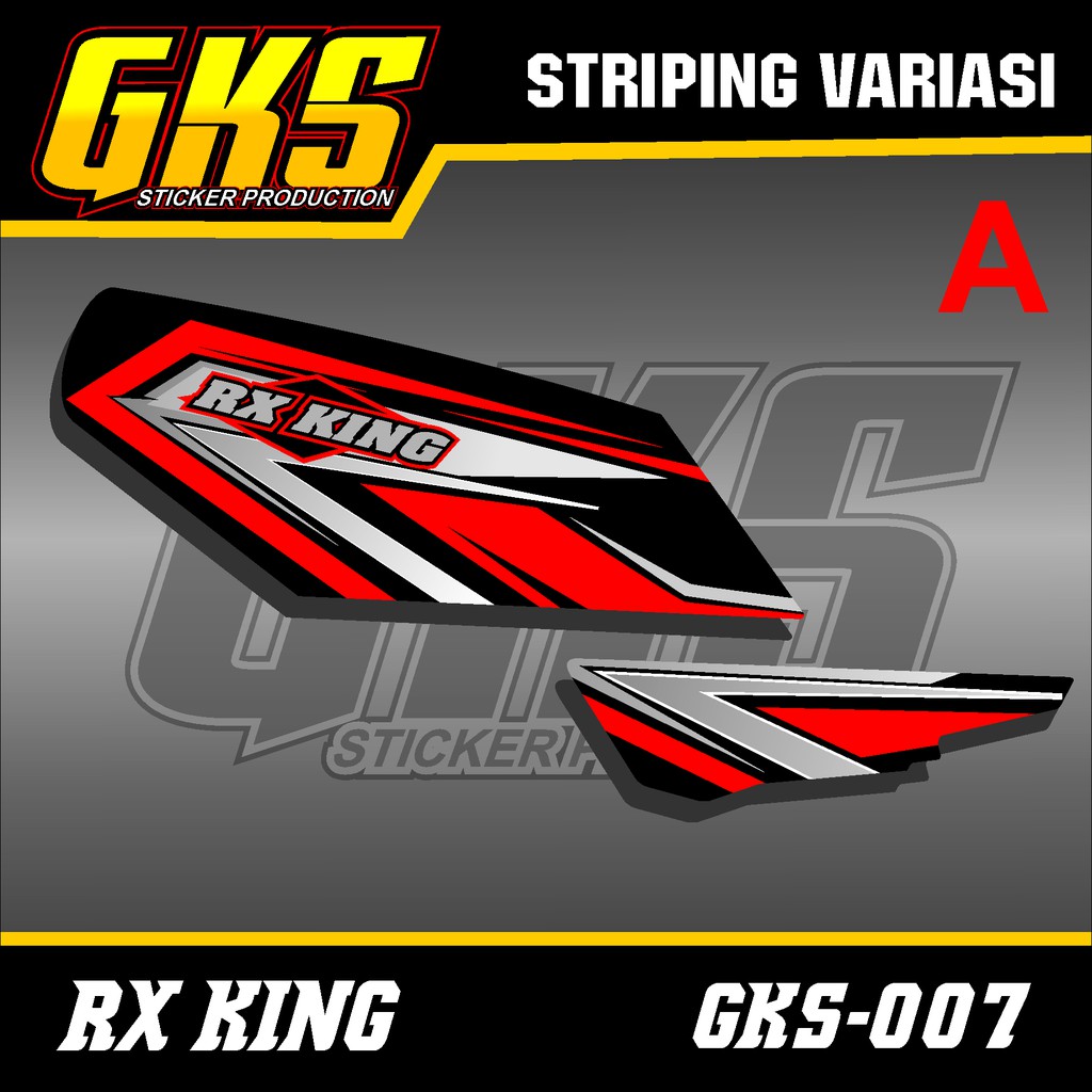 Striping Rx King - Stiker Variasi List Motor Rx King Racing Airbrush GKS-007