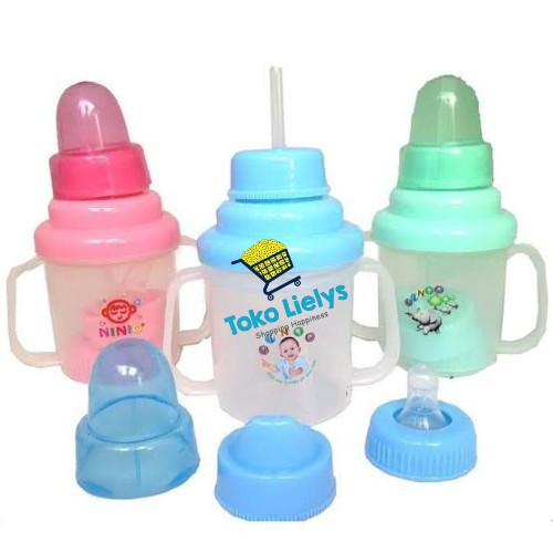 Ninio Training Cup 3in1/ Botol Minum Anak 180ml F-338