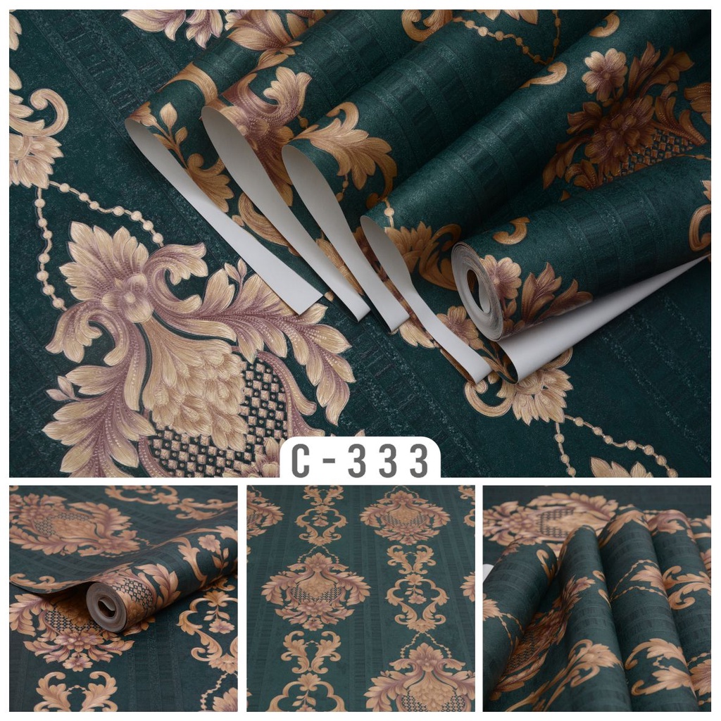 wallpaper vinyl timbul murah C-333