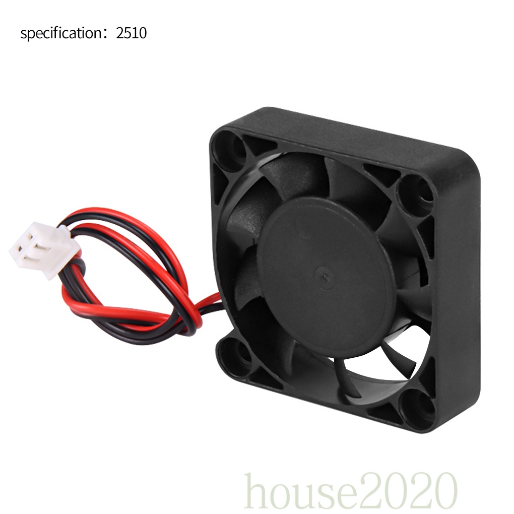 [HOUSE2020]Printer CPU Cooler 3D Cooling Fan Computer Portable  Fan Plastic Cooling Computer Cabinet, 2510, 12V