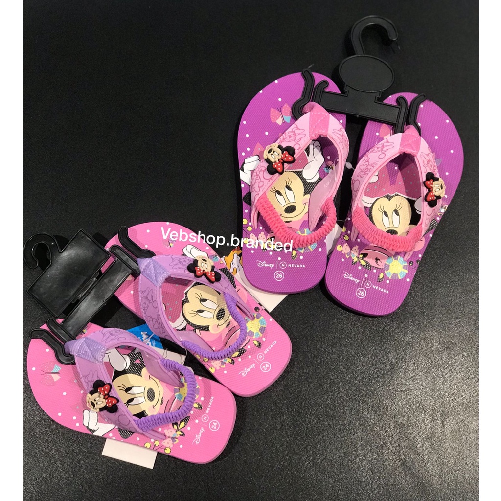 Disney nevada sandal jepit anak perempuan minnie mouse