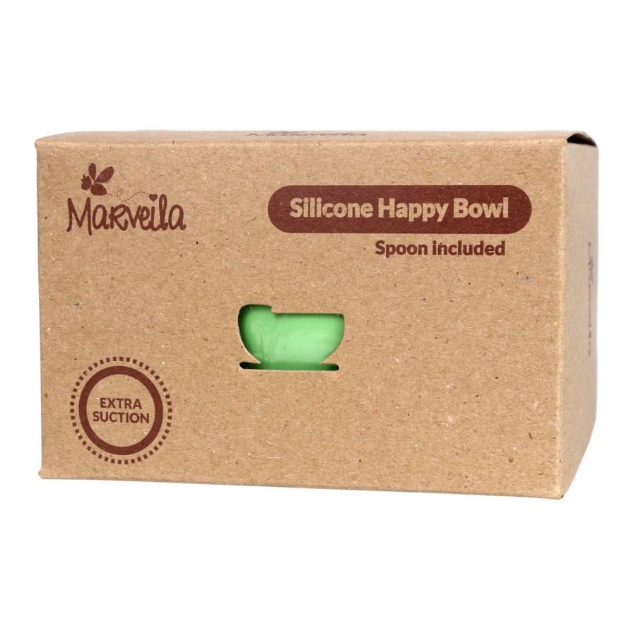 Marveila Silicone Bowl + Spoon / Mangkok Makan Bayi