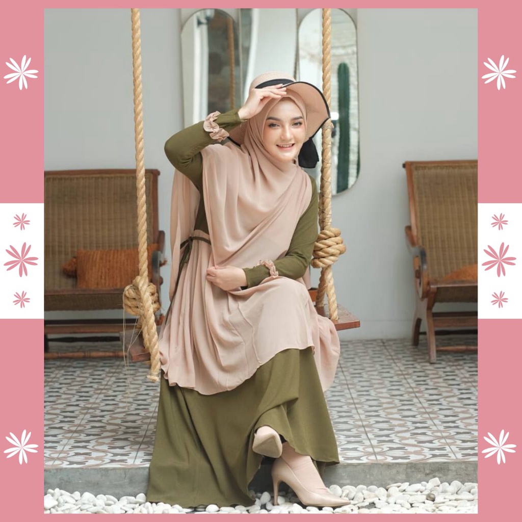 [TERLARIS] AYUDIA SERIES - TORTILLA ARMY BY SHALIHA LOOKS | GAMIS SET HIJAB | GAMIS LEBARAN