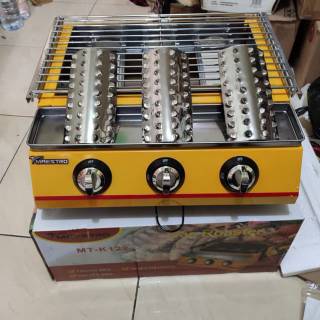 Bakaran sosis roaster grill kompor panggangan 3tungku 