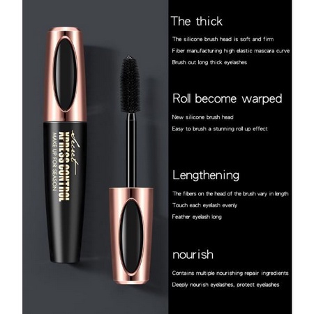 DB [ORIGINAL] 4D Silk Fiber Eyelash Mascara Waterproof Maskara Pemanjang bulu mata alami