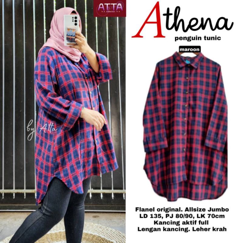 ATHENA TUNIK / TUNIK FLANEL / TUNIK WANITA