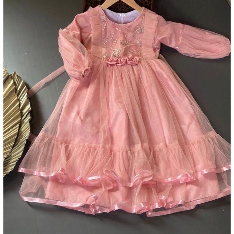 Baju pesta muslim anak gaun anak gaun muslim anak gamis anak dress muslim anak tile