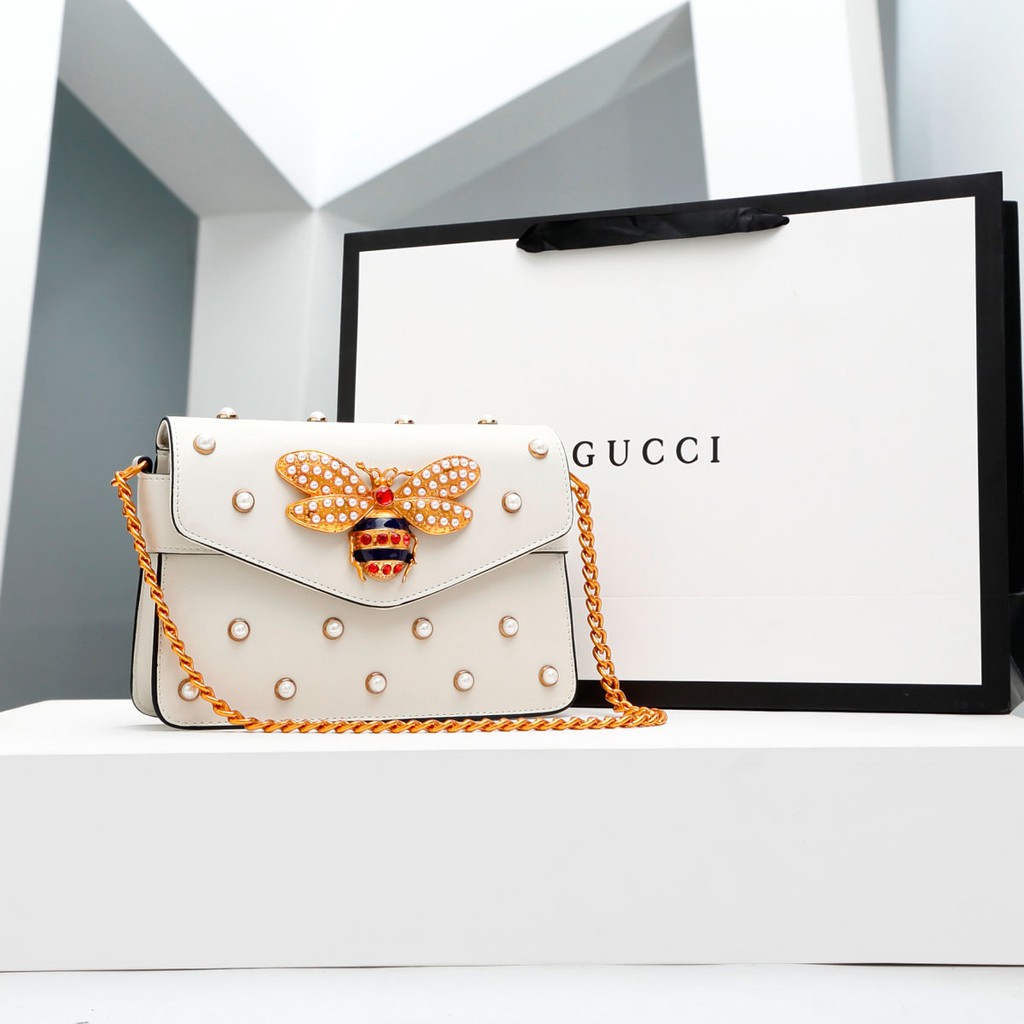 

TAS GUCCI GG BROADWAY 25 WHITE IMPOR FREE BUBBLE WRAP