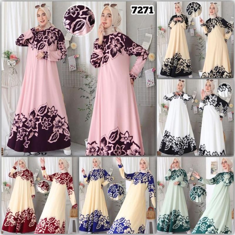 L1_ Baju Model Gamis Abaya Terbaru 2022 Modern Terlaris Mewah Millaty Arab Turki Jersey Jumbo Big Si