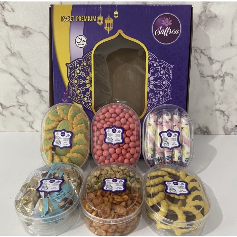 

Paket Kue Kering Hampers Lebaran Merek Saffron Premium