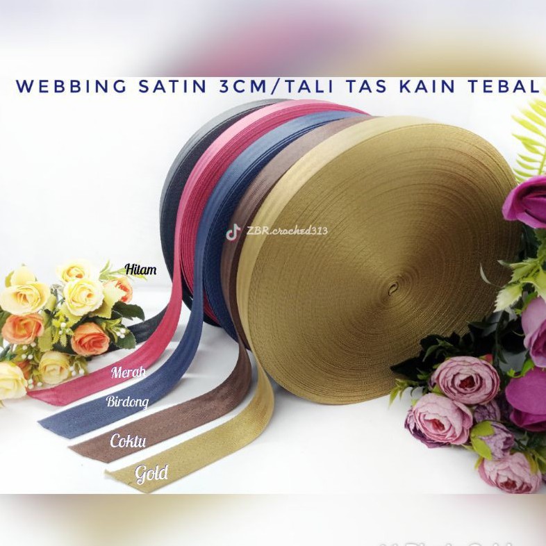 Webbing Satin 3cm 150 cm