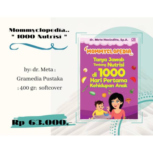 Nutrisi di 1000 Hari Pertama Dr. Meta