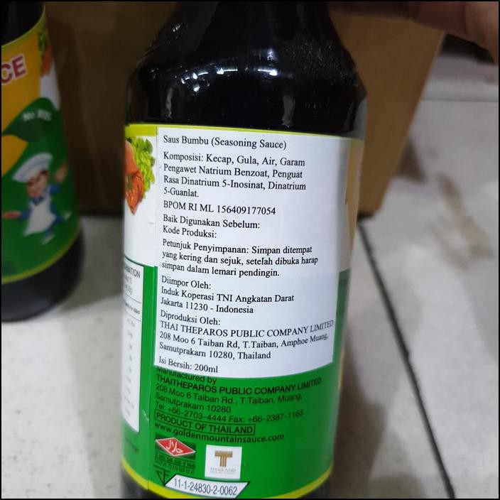 

KECAP ASIN THAILAND / SEASONING SAUCE GOLDEN MOUNTAIN 200 ML/600 ML