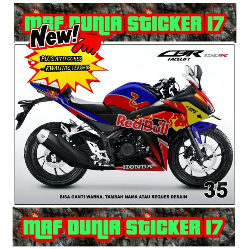 Sticker decal CBR 150R Facelift Full Body dekal CBR 150R Facelift Stiker Decal CBR 150R Facelift Dec