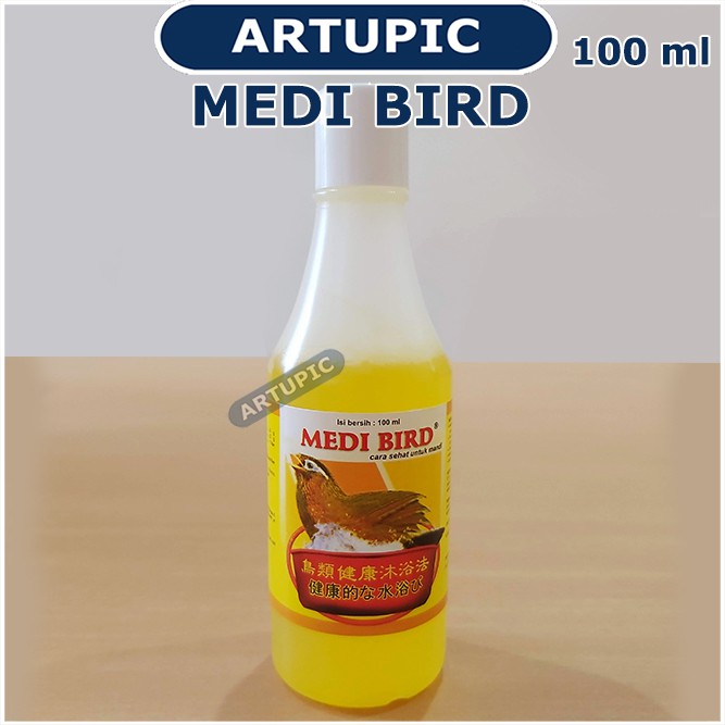 Medi Bird 100 ml Obat Shampo Burung Pembasmi Kutu Virus Bakteri Jamur Spora Cegah ND CRD ngorok