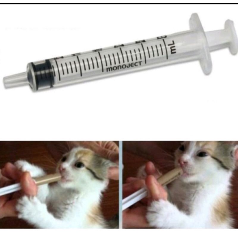 Spuit Spetan Suntikan Pipet 1ml Pendorong obat makanan minum kucing anjing