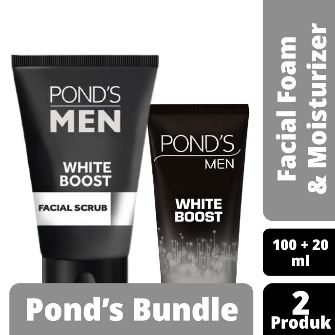 Ponds Men Facial Foam Bright Boost 100G and Face Moisturizer 20Ml PROMO 4417