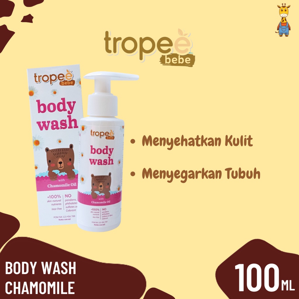 Tropee Bebe Body Wash Chamomile 100ml