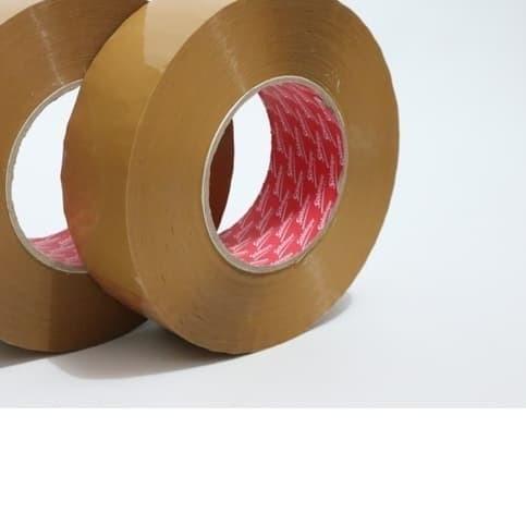 ➥ LAKBAN BENING-COKLAT 300 METER SOLATAPE Kualitas Daimaru ♀