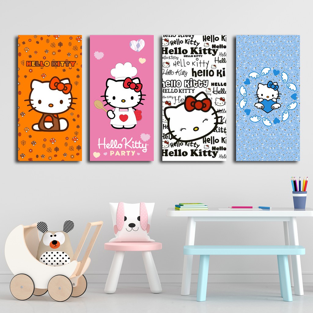 Jual HIASAN DINDING HELLO KITTY WALL DECOR HELLO KITTY PAJANGAN KAYU