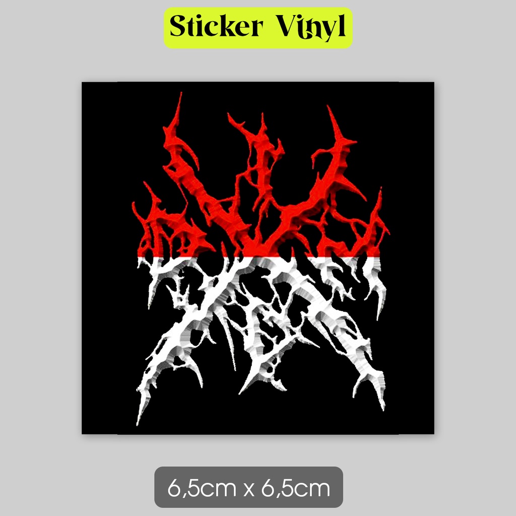 

Stiker Death Metal Indonesia Sticker Musik Vinyl Satuan Anti Air