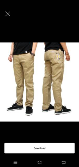 Celana Chino Pants Premium Panjang Pria | Slimfit Khaki Casual Semi Formal