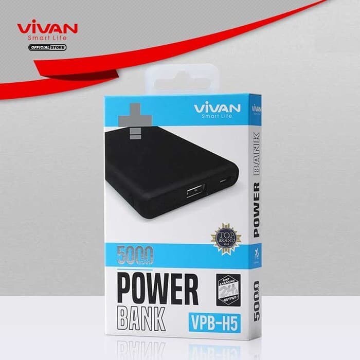 Vivan VPB-H5 Power Bank 5000 mah Light Compact