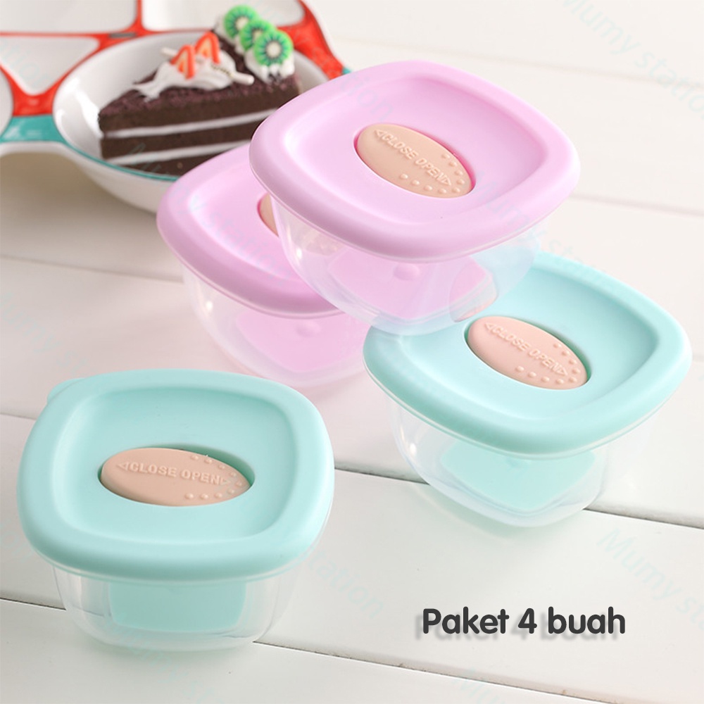 Mumystation 4pcs Penyimpanan Mpasi Bayi / Wadah Mpasi Bayi / Baby Food Container