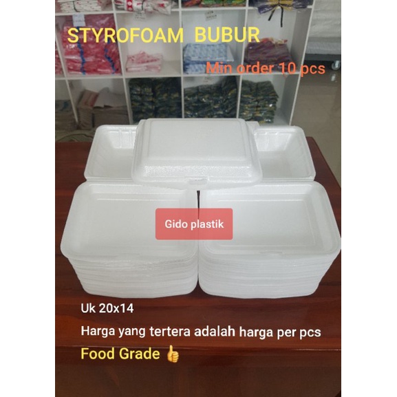styrofoam bubur /styrofoam snack/styrofoam makanan/stryfoam seblak  harga per pcs