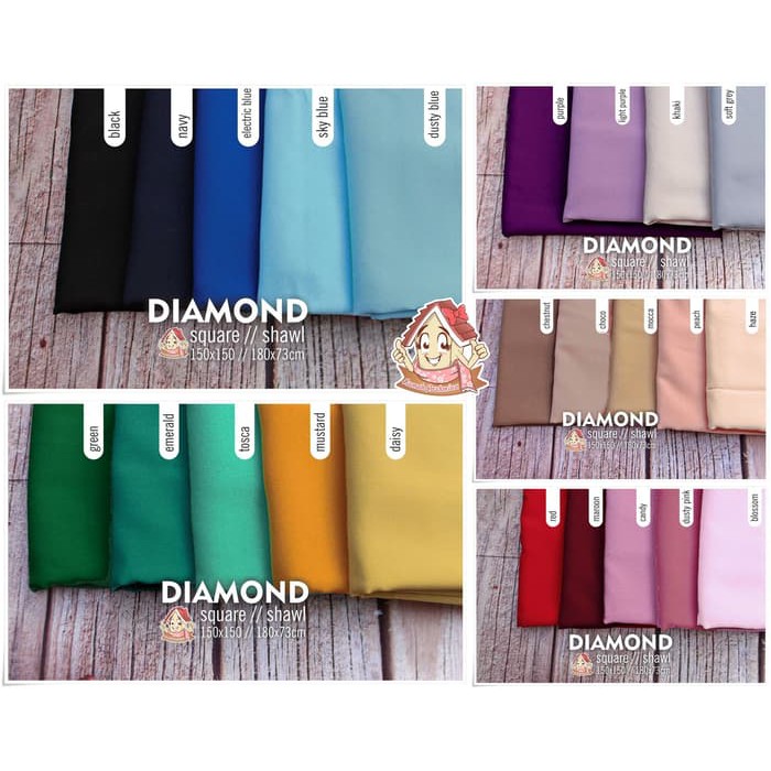 Pashmina Diamond Italiano Georgette High Quality Shopee Indonesia